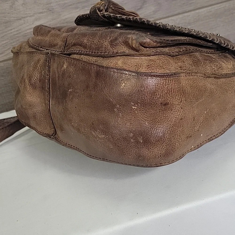 Patricia Nash Vintage Inspired Brown Leather Women Bag